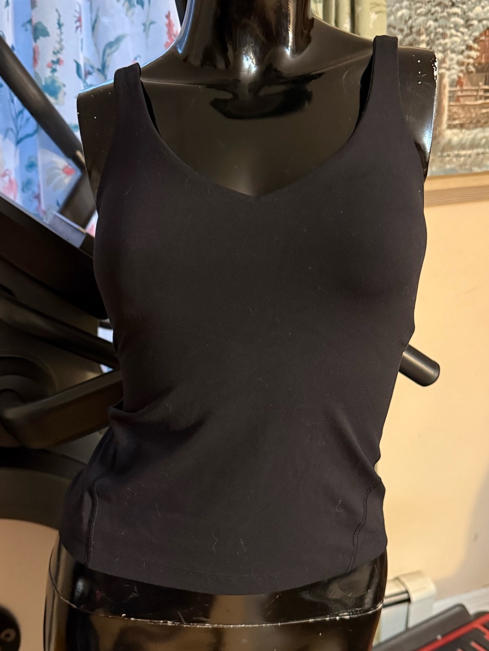 lululemon athletica Black V-Neck Tank Top